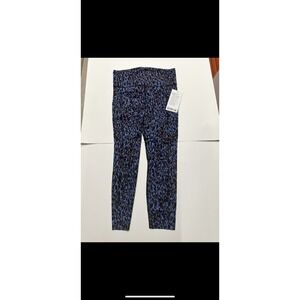 Lululemon Nulux Tight 25" Size 8 Leopard Camo Blue Nile